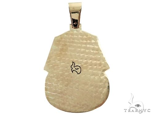 10k YG Custom Pharaoh King Tut Pendant 64836 - Image 3