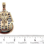 10k YG Custom Pharaoh King Tut Pendant 64836 - Image 5