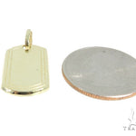 10k Yellow Gold Dog Tag 49736 - Image 4
