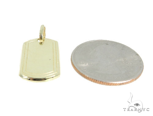 10k Yellow Gold Dog Tag, photo 4 of 6