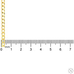 10k Yellow Gold Hollow Curb Link Chain 20 Inches 3.5mm 65984 - Image 4