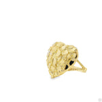 10k Yellow Gold Lady's Big Heart-Shaped Nugget-Style Statement Ring 70190 - Image 2