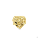 10k Yellow Gold Lady's Big Heart-Shaped Nugget-Style Statement Ring 70190 - Image 1