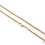 10k Yellow Gold Solid  Rope Link Chain 2.7mm 22 Inches 70546 - Image 1