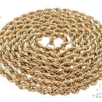 10k Yellow Gold Solid  Rope Link Chain 2.7mm 22 Inches 70546 - Image 3