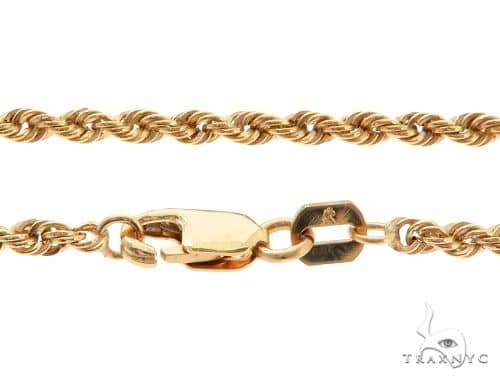 10k Yellow Gold Solid  Rope Link Chain 2.7mm 22 Inches 70546 - Image 4