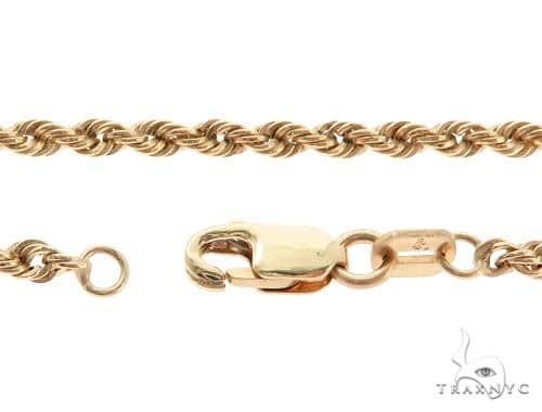 10Ｋゴールド50個 10k Yellow Gold Solid Rope Link Chain 2.9mm 22 Inches 70546 | TraxNYC