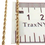 10k Yellow Gold Solid  Rope Link Chain 2.7mm 22 Inches 70546 - Image 6