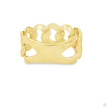 10k Yellow Gold Solid Miami Cuban Ring 10mm 70187 - Image 5