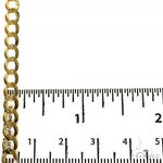 10k Yellow Gold Solid Curb Link Bracelet 5.5mm 8 inches   68266 - Image 4