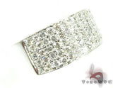 14K White Gold 5 Row Icy Ring 11271