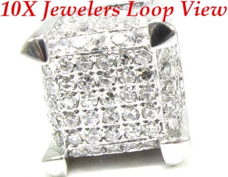 WG Large Ice Cube Earrings 11379 - Image 4