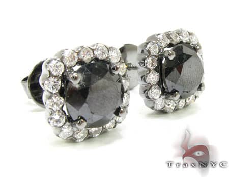 Heiress Black Diamond Earrings 11969 - Image 2