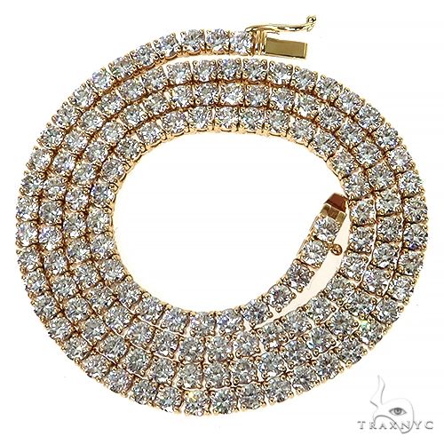 14K Gold tennis chain, 3.4 mm, photo 3 of 5