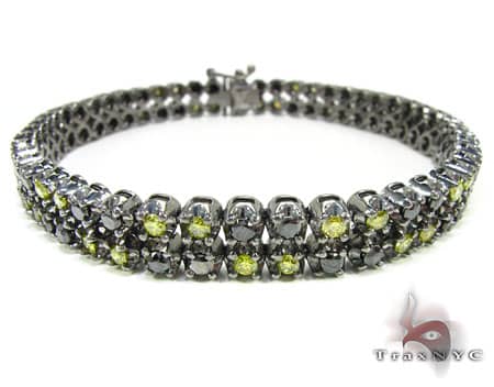 Black Diamond and Canary Bracelet 12338 - Image 1