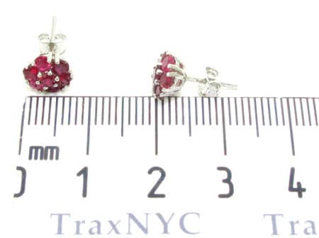 Red Diamond Earrings 12510 - Image 5