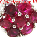 Red Diamond Earrings 12510 - Image 3