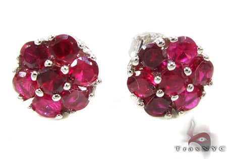 Red Diamond Earrings 12510 - Image 1