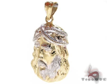 Small Jesus Head Pendant 12651 - Image 3