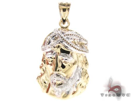 Small Jesus Head Pendant 12651 - Image 1