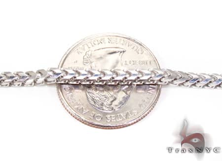 Silver Thin Franco Chain 30 Inches 1.5mm   12727 - Image 4