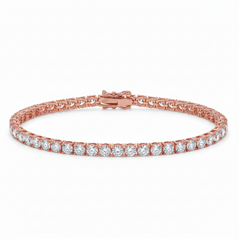 12 Pt lab diamond tennis bracelet – view 1 of 10, TraxNYC item 71689