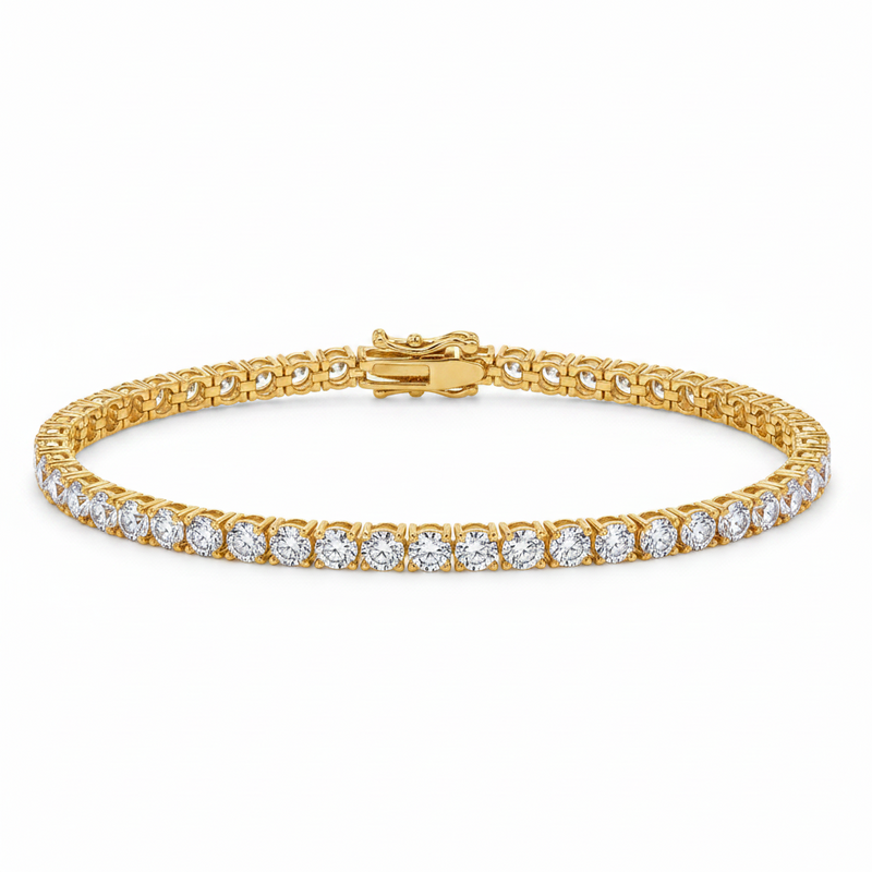 12 Pt lab diamond tennis bracelet – view 3 of 10, TraxNYC item 71689