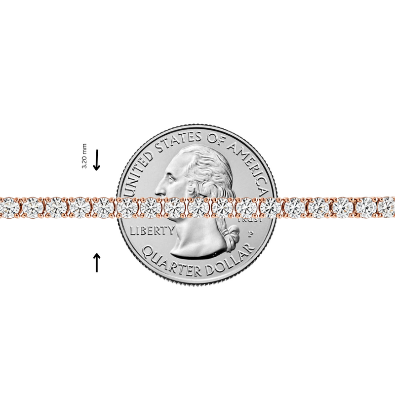 12 Pt lab diamond tennis bracelet – view 10 of 10, TraxNYC item 71689