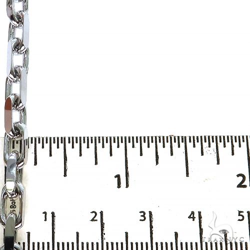 14k White Gold Solid Anchor link chain 4.8mm 22 inches   68381 - Image 6