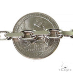 14k White Gold Solid Anchor link chain 4.8mm 22 inches   68381 - Image 4