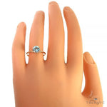 14K Aquamarine Solitaire Engagement Ring 66436 - Image 4