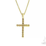 14K Gold  Diamond Cross Set 66287 - Image 3