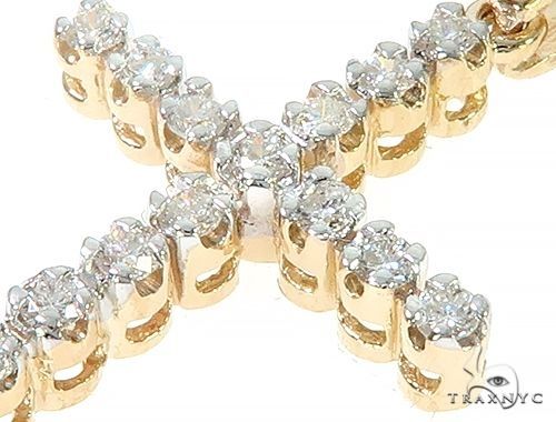 14K Gold  Diamond Cross Set, photo 4 of 6