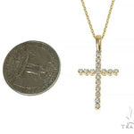 14K Gold  Diamond Cross Set 66287 - Image 5