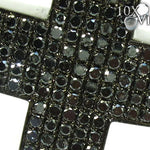14K Gold  Fully Black Diamond Cross Crucifix 25605 - Image 4
