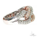 14K Gold 2 Tone Diamond Cuban Ring 66912 - Image 3