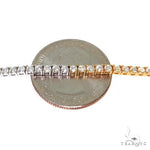 14K Gold 2 Tone Tennis Chain 67654 - Image 5