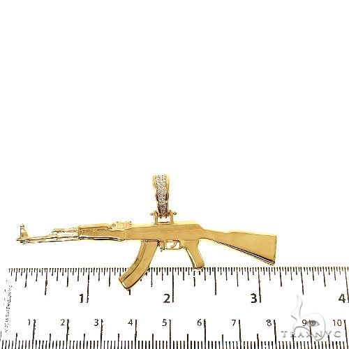 14K Gold AK-47 Pendant 68874 - Image 4