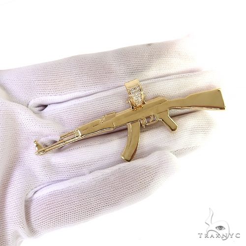 14K Gold AK-47 Pendant, photo 6 of 6