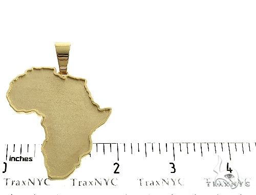 14K Gold African Pendant 66321 - Image 5