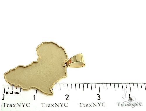 14K Gold African Pendant 66321 - Image 6