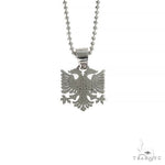 14K Gold Albanian Eagle Diamond Pendant Set 66815 - Image 3