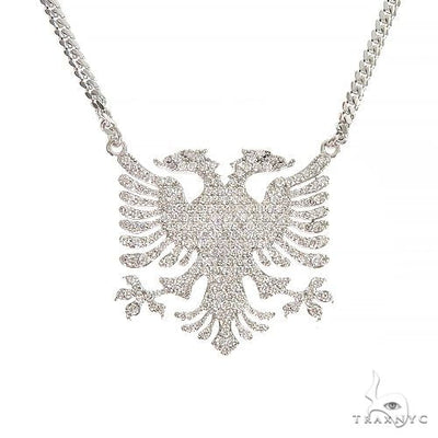 14K Gold Albanian Eagle Diamond Set 66798 - Image 1