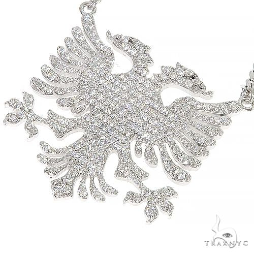 14K Gold Albanian Eagle Diamond Set, photo 4 of 7