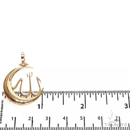 14K Gold Allah Moon Pendant, photo 5 of 6