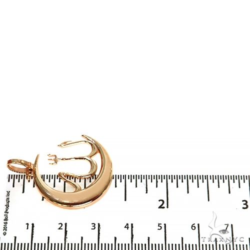 14K Gold Allah Moon Pendant, photo 6 of 6