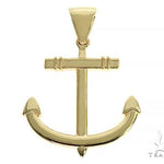 14K Gold Anchor Pendant 66256 - Image 1