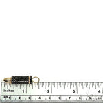 14K Gold Black Diamond Bullet Pendant 66446 - Image 5