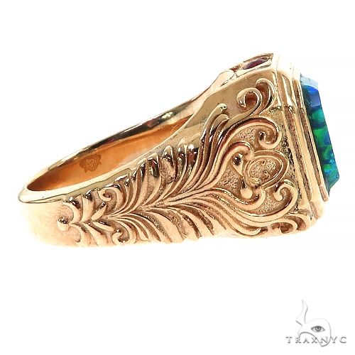 14K Gold Legacy Estate Blue Opal Ring, photo 3 of 6