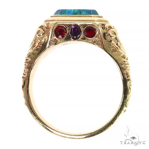 14K Gold Legacy Estate Blue Opal Ring, photo 5 of 6